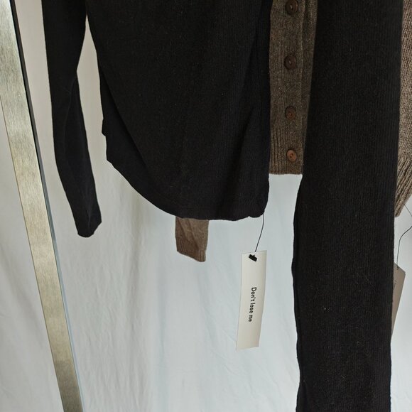 REFORMATION Elio Knit Top in Black, size XS - Picture 5 of 8